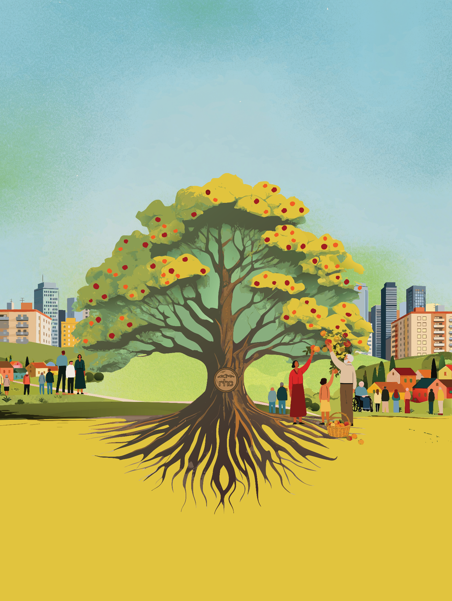 The Living Vision of Redemption Hills Church — illustrated tree showing the church's ministry vision